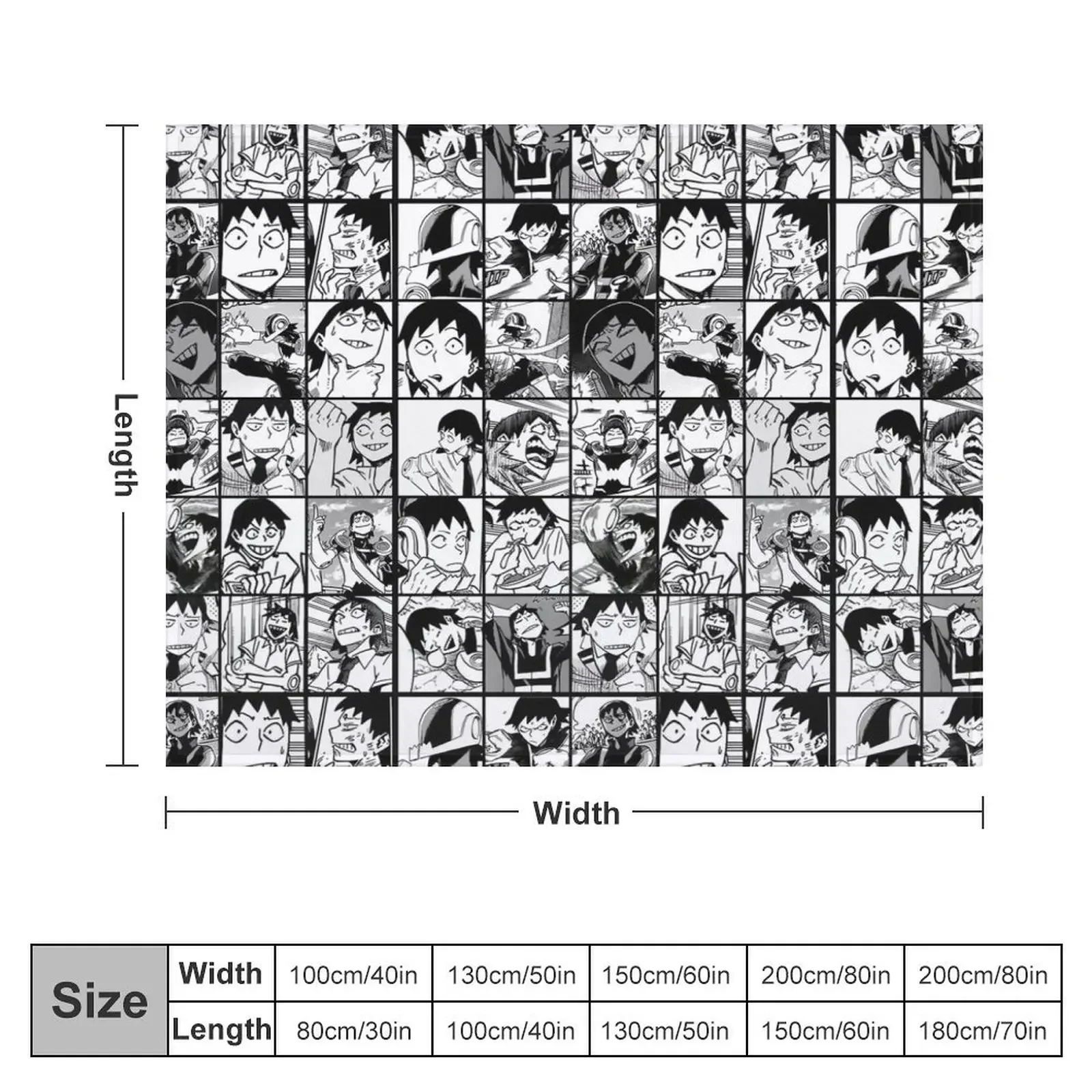 Панели с рисунком комиксов-манга коллаж плед-одеяло для кровати среда тяжелые