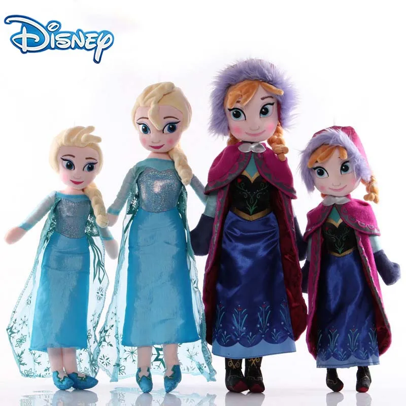 

Disney Frozen Snow Queen Princess Anna Elsa Plush Dolls Cartoon Anime Figure Snowman Soft Stuffed Toy Kids Birthday Gift 40/50CM
