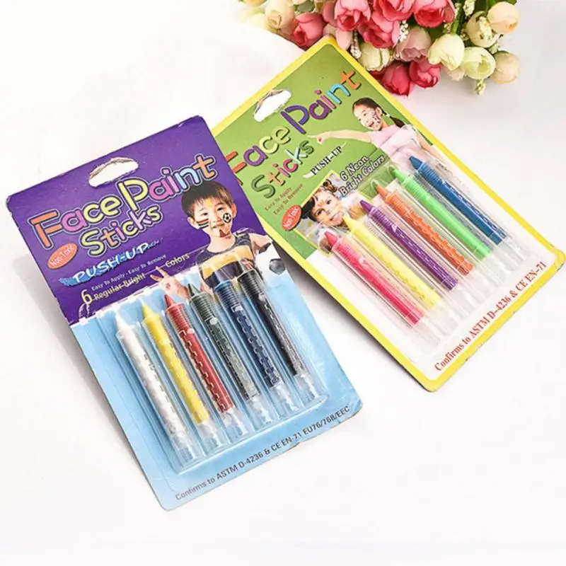 S Paint Crayon Pen Stick Splicing Structure For Christmas Halloween Party Makeup Decoration