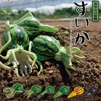 gashapon capsule toy qualia vegetables demon fantasy creatures watermelon squid pendant model gachapon
