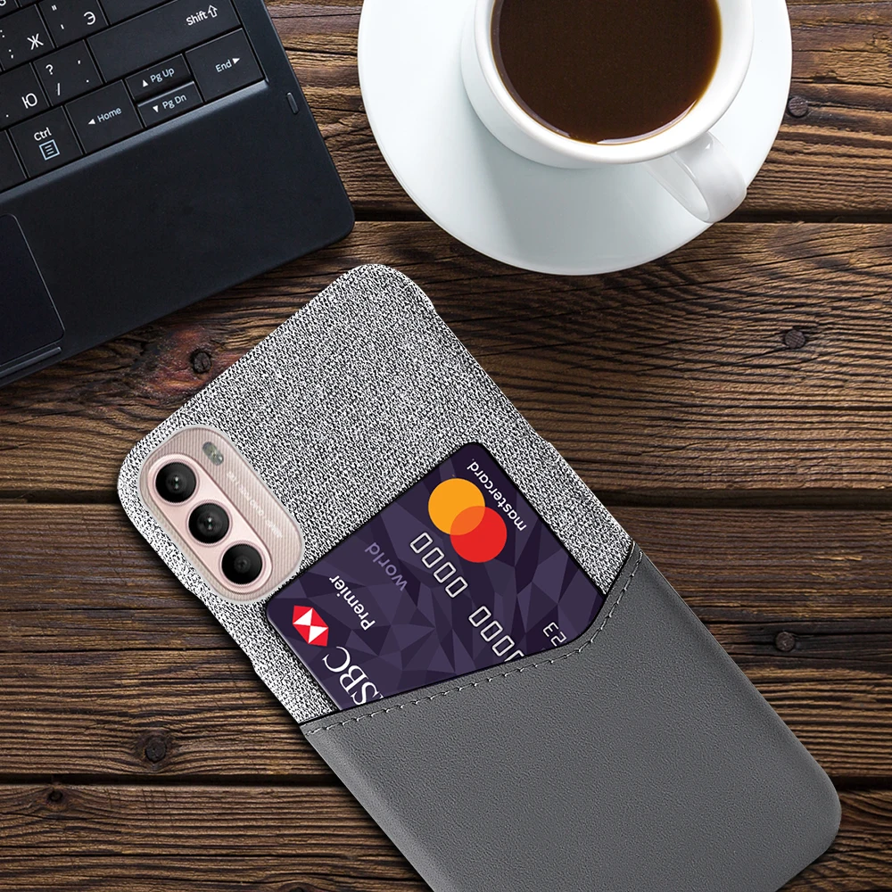 

For Motorola Moto G31 G41 G51 G71 5G G60 G30 G10 G100 Card Slots Cover For Motorola Edge S30 X30 S Coque Moto G31 Business Case