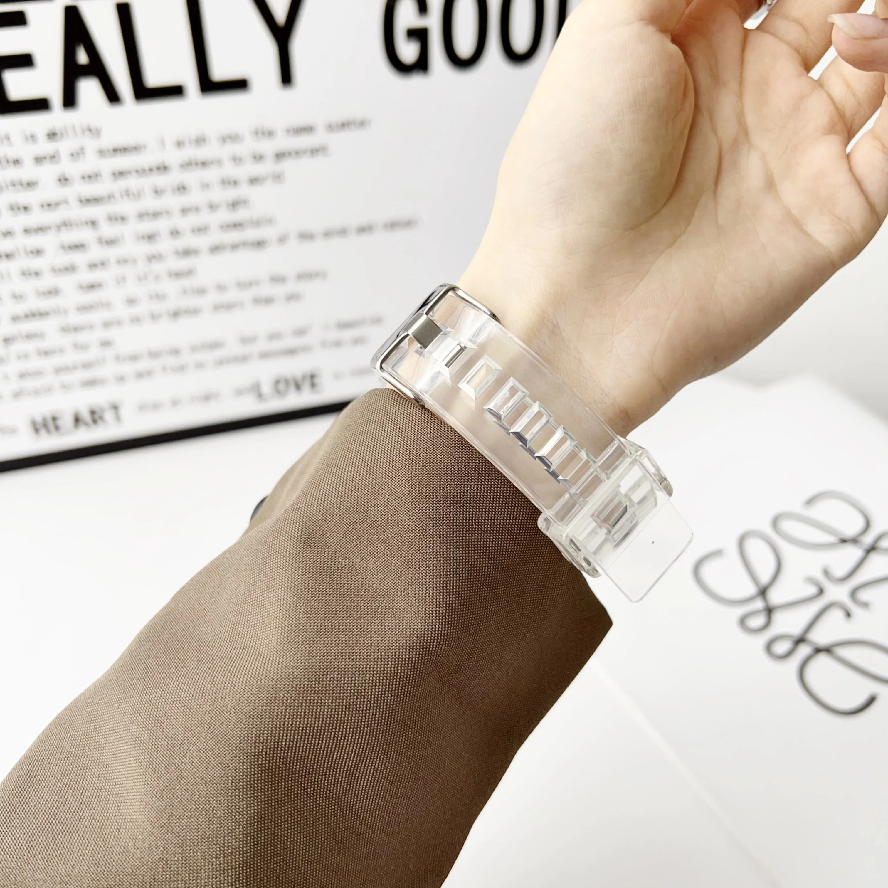 Ремешок для часов Nice Ice Xiaomi Band 8 Pro прозрачный браслет из ТПУ ремешок 7 аксессуары