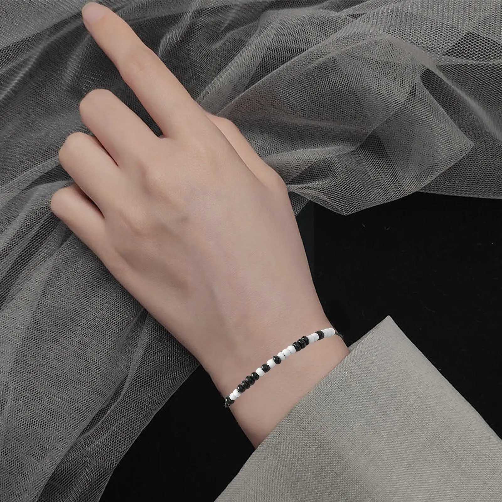 

Браслет в европейском и американском стиле с рисовыми бусинами