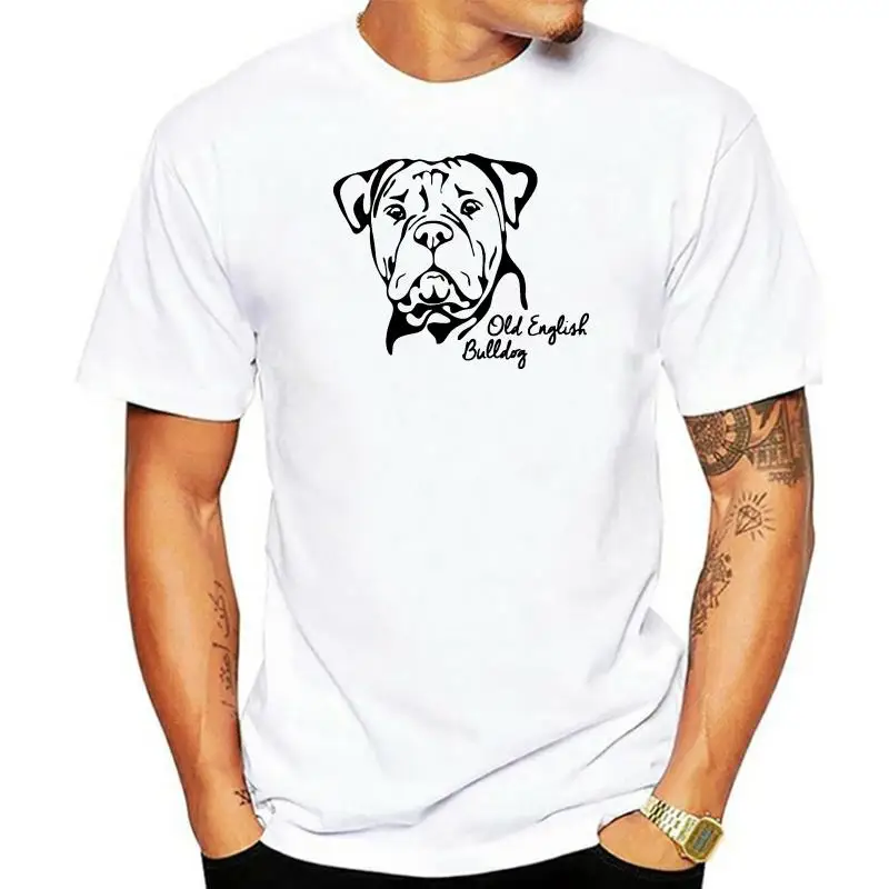 

Newest 2022 T Shirt Men T shirt Summer Style T-Shirt Old English Bulldog Portrait Hund Hunde Wilsigns Wonder Graphic Tee shirt