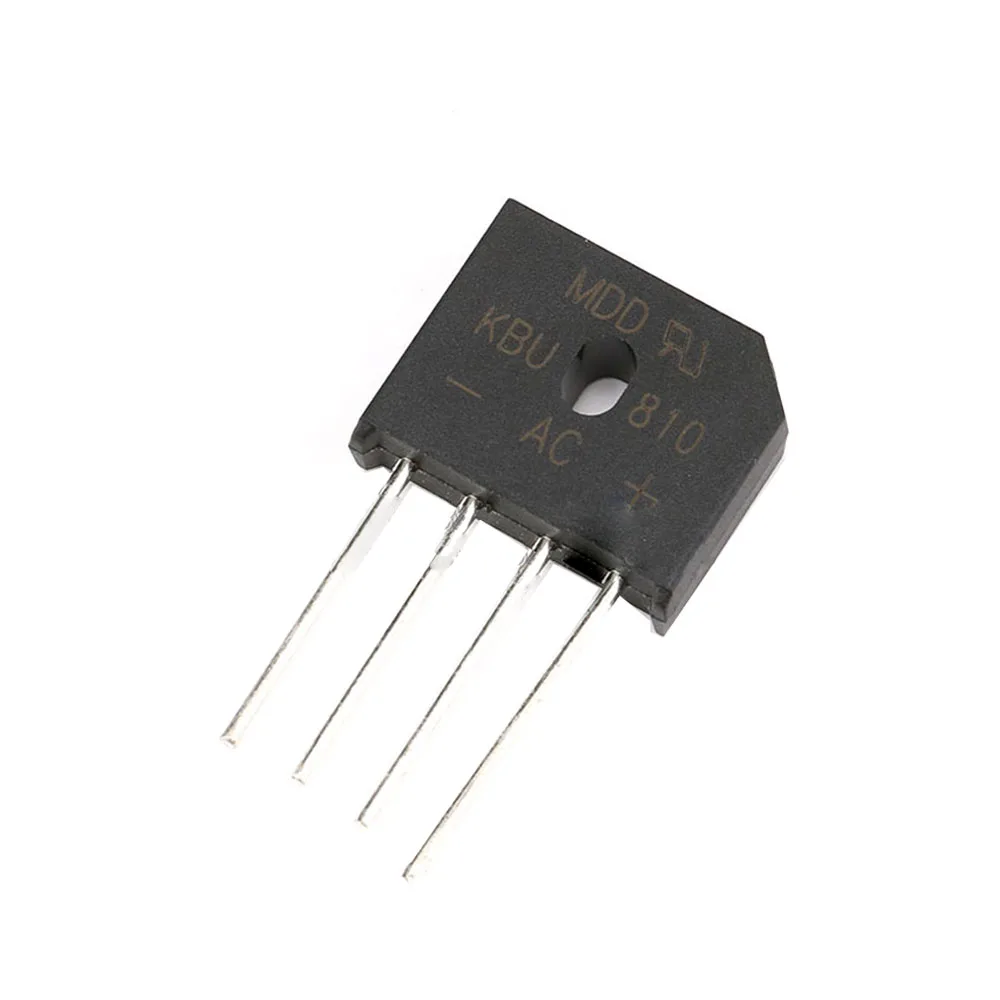 

10 шт., диодный мост KBU810 KBU-810 8A 1000 В, выпрямитель, новый и оригинальный IC