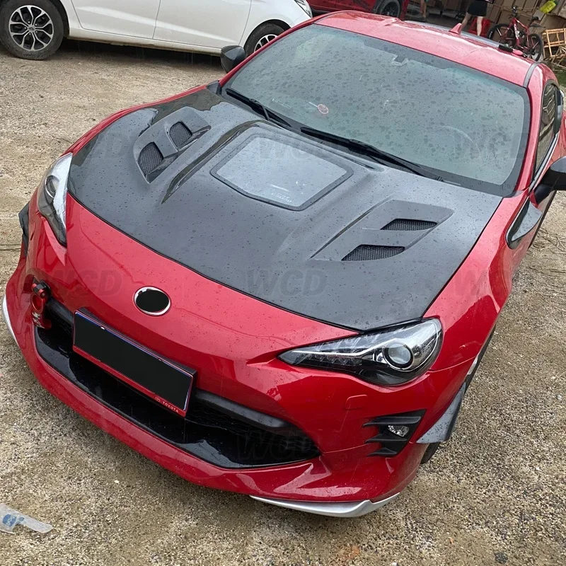 Воздухозаборник из углеродного волокна крышка двигателя прозрачная стеклянная