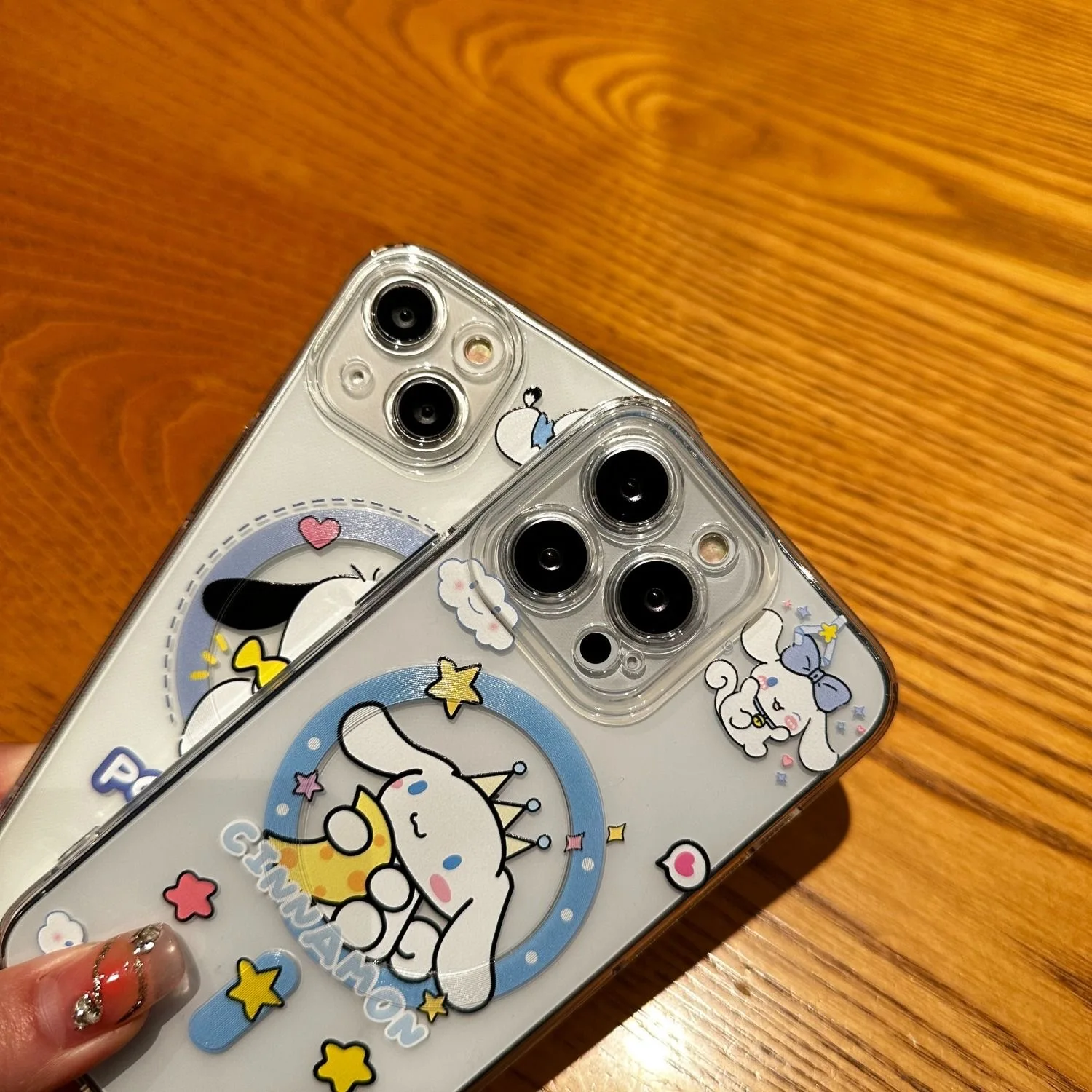 Kawaii Sanrios Cinnamorolls Magsafe Magnetic Phone Case for Samsung Galaxy S24 S23 S22 S21 S20 FE Plus Ultra 5G Soft Clear Tpu