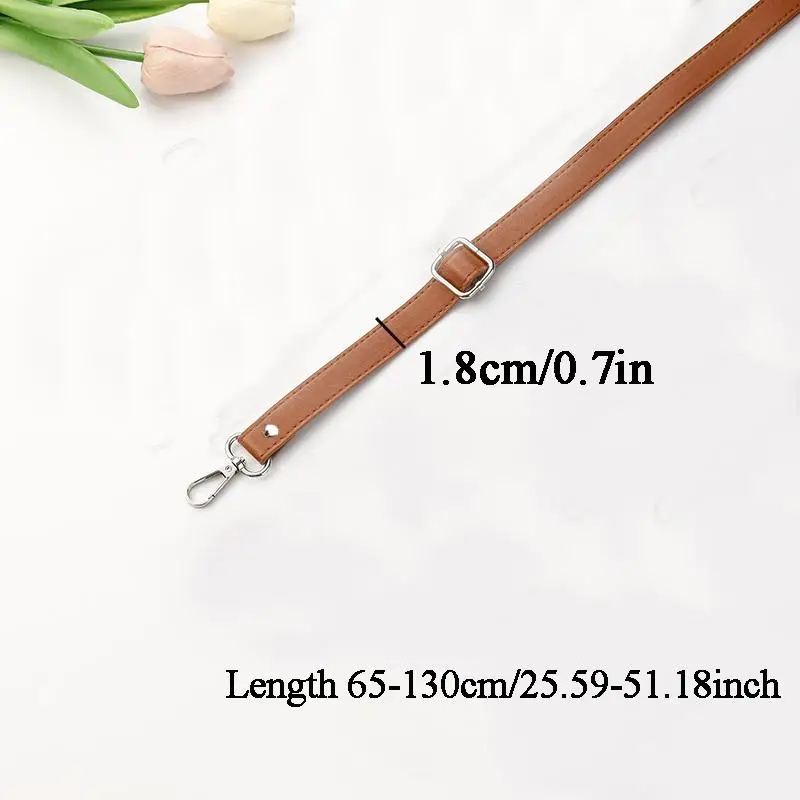 New 130cm Long PU Leather Shoulder Bag Strap bag Handles DIY Replacement Purse Handle for Handbag Belts Strap Bag Accessories