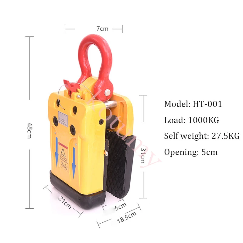 1000 кг зажим для подъема каменной плиты высококачественный подъемник из гранита и