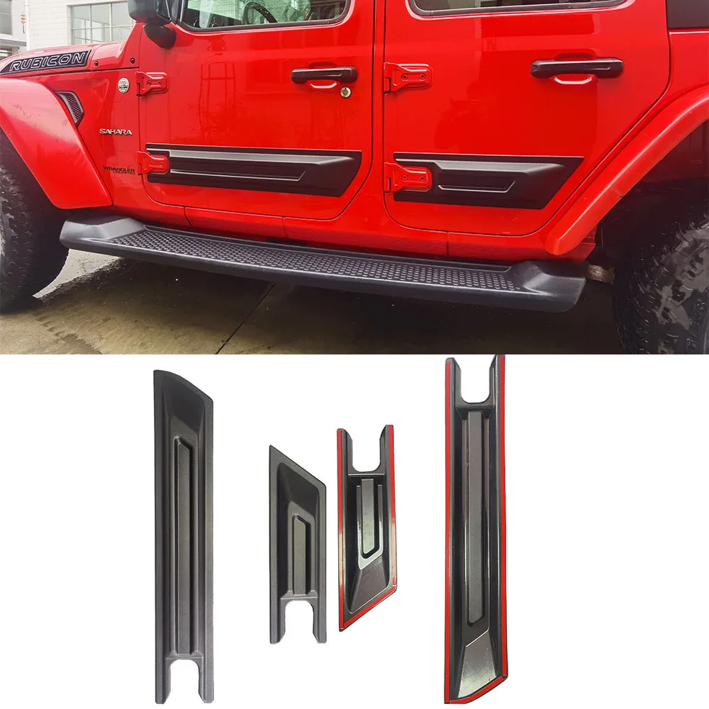 

4-дверная боковая Защитная панель из АБС-пластика для Jeep Wrangler JL 2018 + JL1205