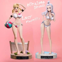 28cm fairy tail summer swimsuit ver lucy heartfiliamirajane 16 scale strauss pvc anime figure gk action figurine manga toys
