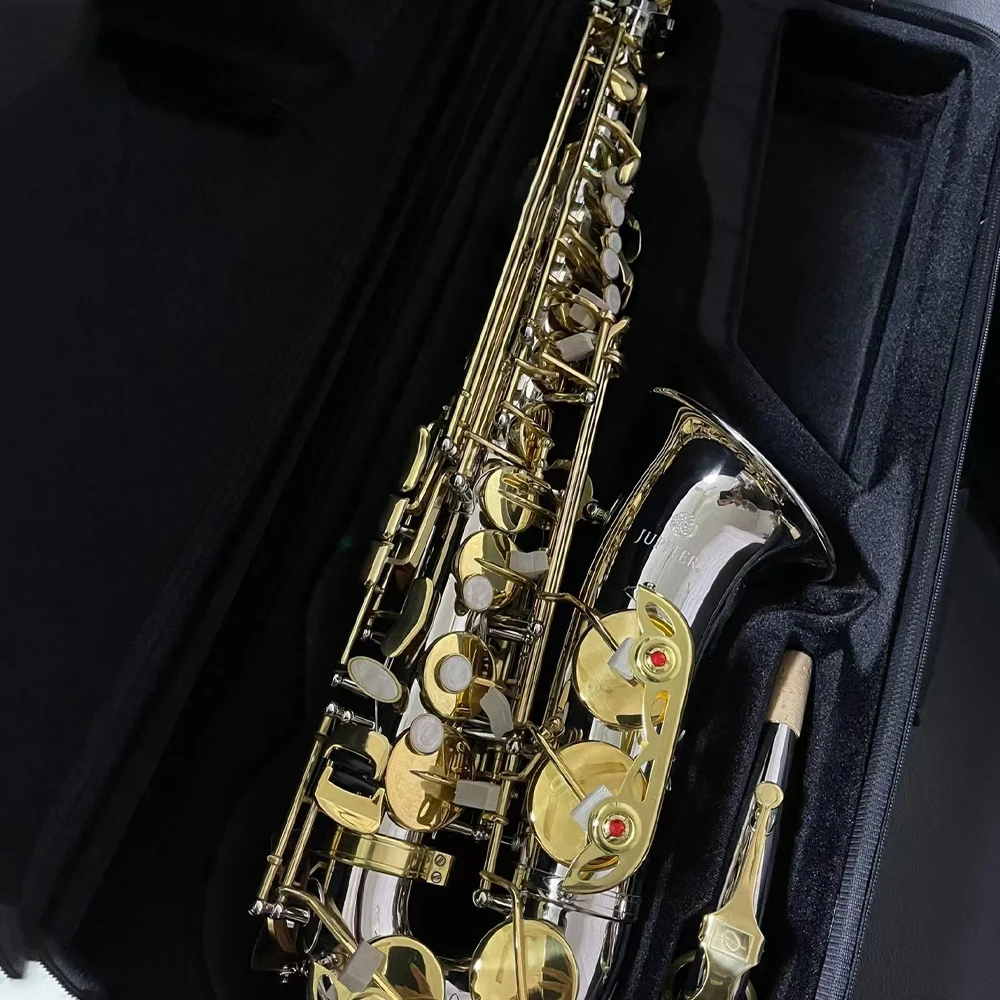 JUPITER JAS-1100SG Eb Латунный альт-саксофон Серебристый Золотой ключ Саксофон