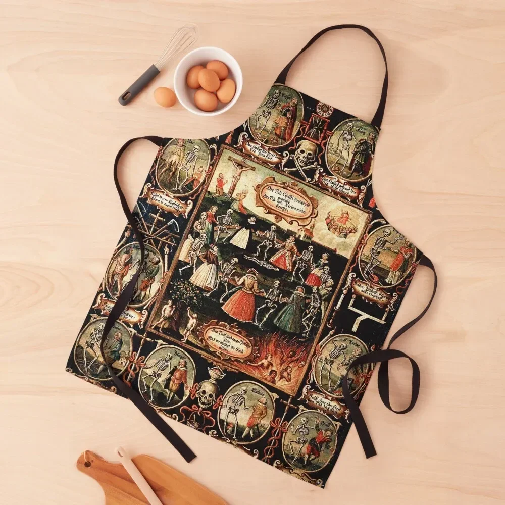 Hans Holbein - Фартук Танец смерти Предметы домашнего обихода Полезный нагрудник Кухня