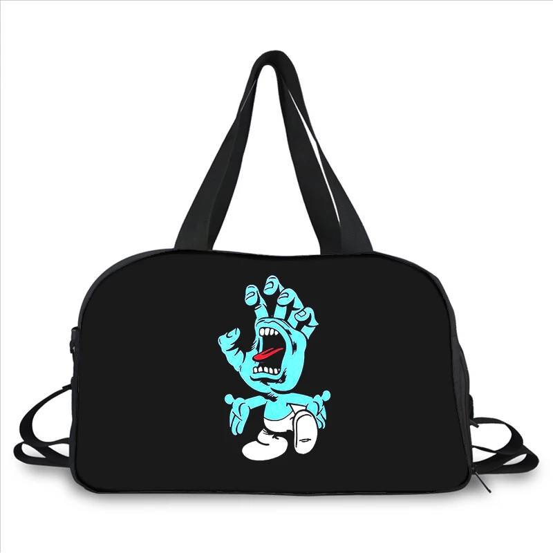 Santa Cruz Skateboards Art 3D printing fashion trend portable large capacity multi function messenger bag travel bag