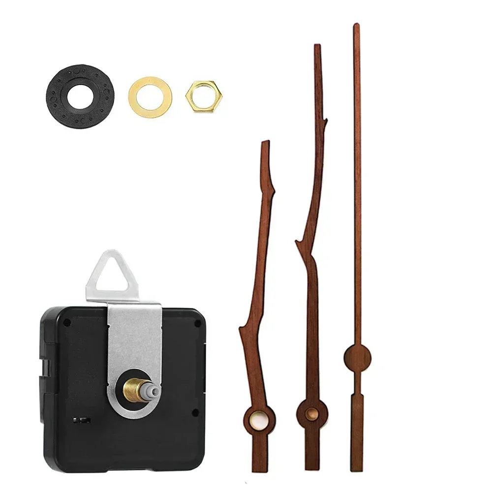 Бесшумные настенные часы механизм черный орех