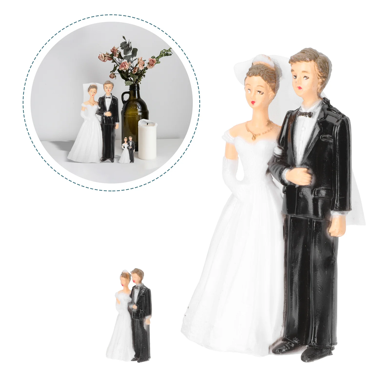 

6 Pcs Bridegroom Statue Engagement Gift Gifts Couples Statues Home Decor Resin Table Decorations Living Lovers