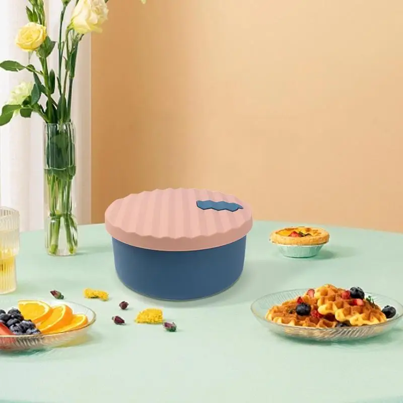 

Silicone Food Storage Containers Reusable Durable Airtight Lunch Boxes Food Storage Box For Adults Kid Freezer Camping Container