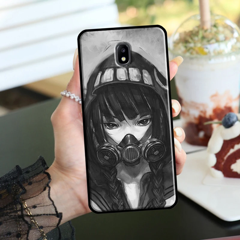 Anime Girl Mask Case For Samsung Galaxy J8 J6 J4 2018 A6 A8 Plus A7 A9 J3 J5 J7 2017 A3 A5 2016 Phone Case images - 6