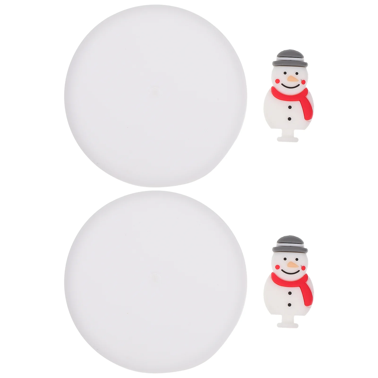 

Cup Lid Christmas Mug Lids Coffee Decoration Snowman Silicone Mouth Covers Cover Sippy Replacementcupstea Ornament Glasses Drink