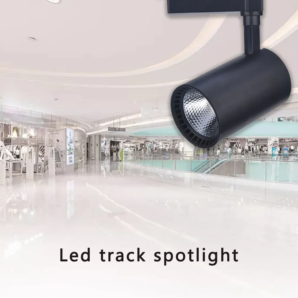 

LED Track Light Spotlights 10W Adjustable COB Ceiling Rail Lamp Home Living Room Shop Store Lighting Fixtures Lampy Sufitowe