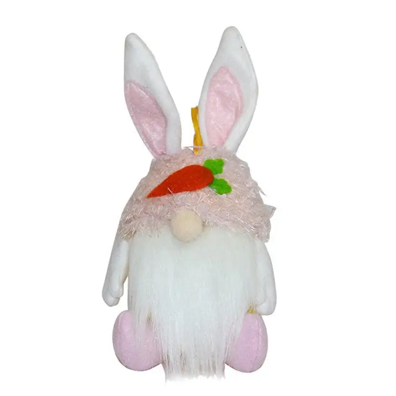 

Bunny Faceless Doll Candy Jar Easter Bunny Gnome Candy Storage Container Jar Rabbit Swedish Tomte Plush Doll Easter Theme Home