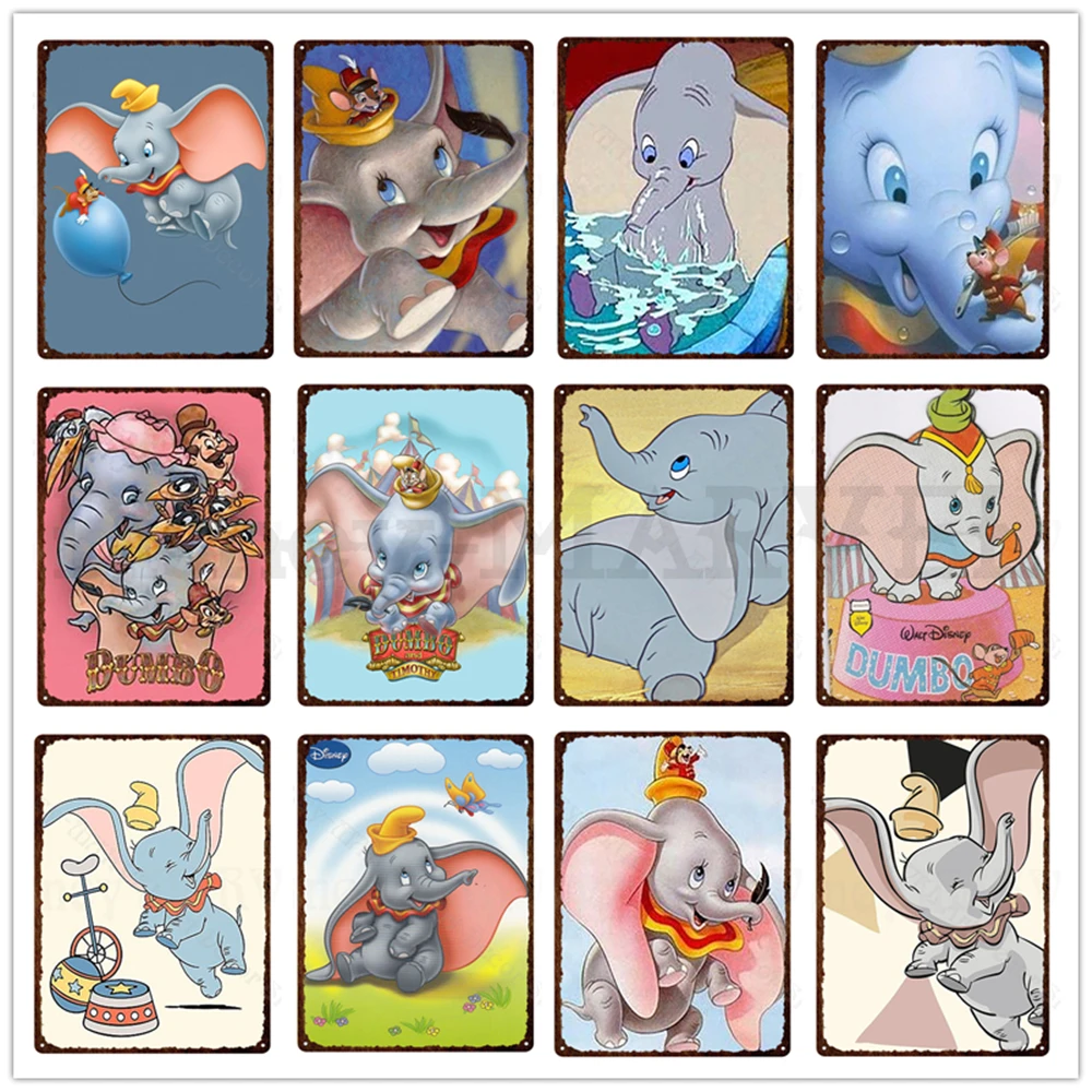 

Металлический плакат из м/ф «Дамбо»