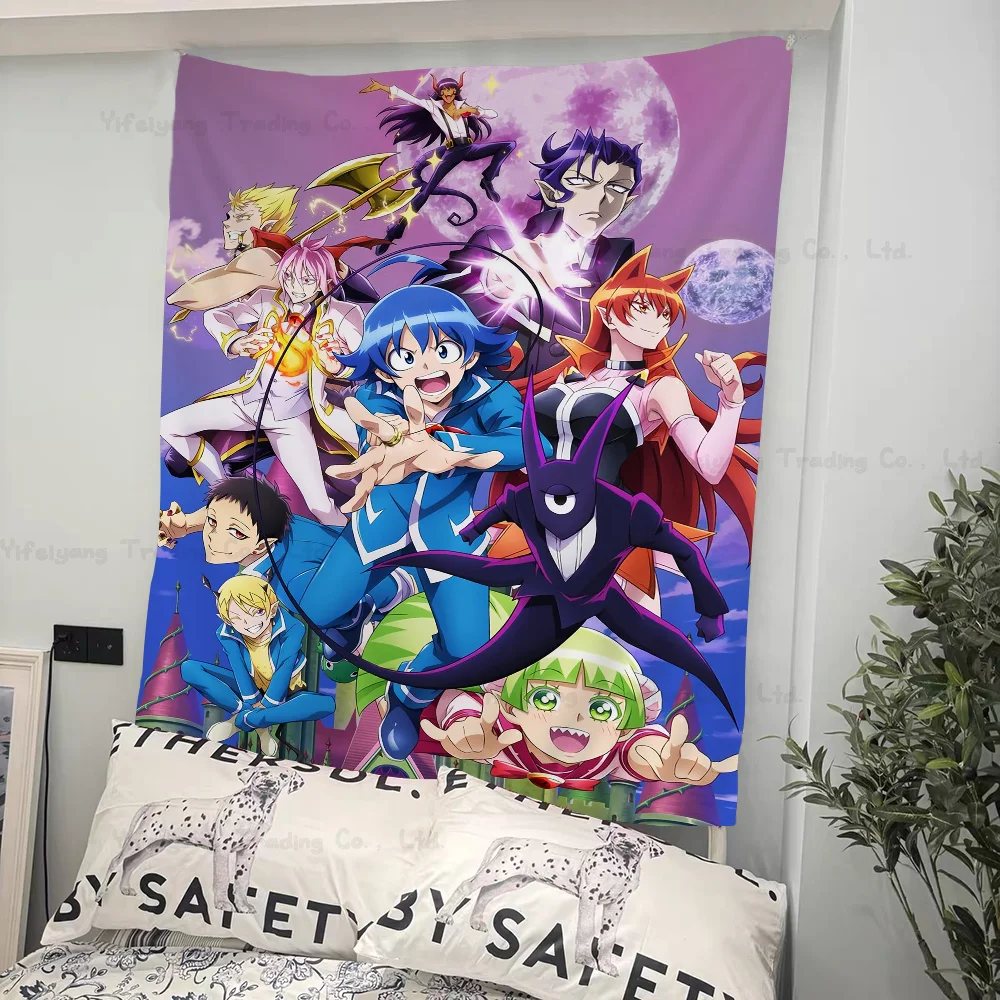 Добро пожаловать в школу демонов! Iruma-kun DIY настенный гобелен висит Таро хиппи