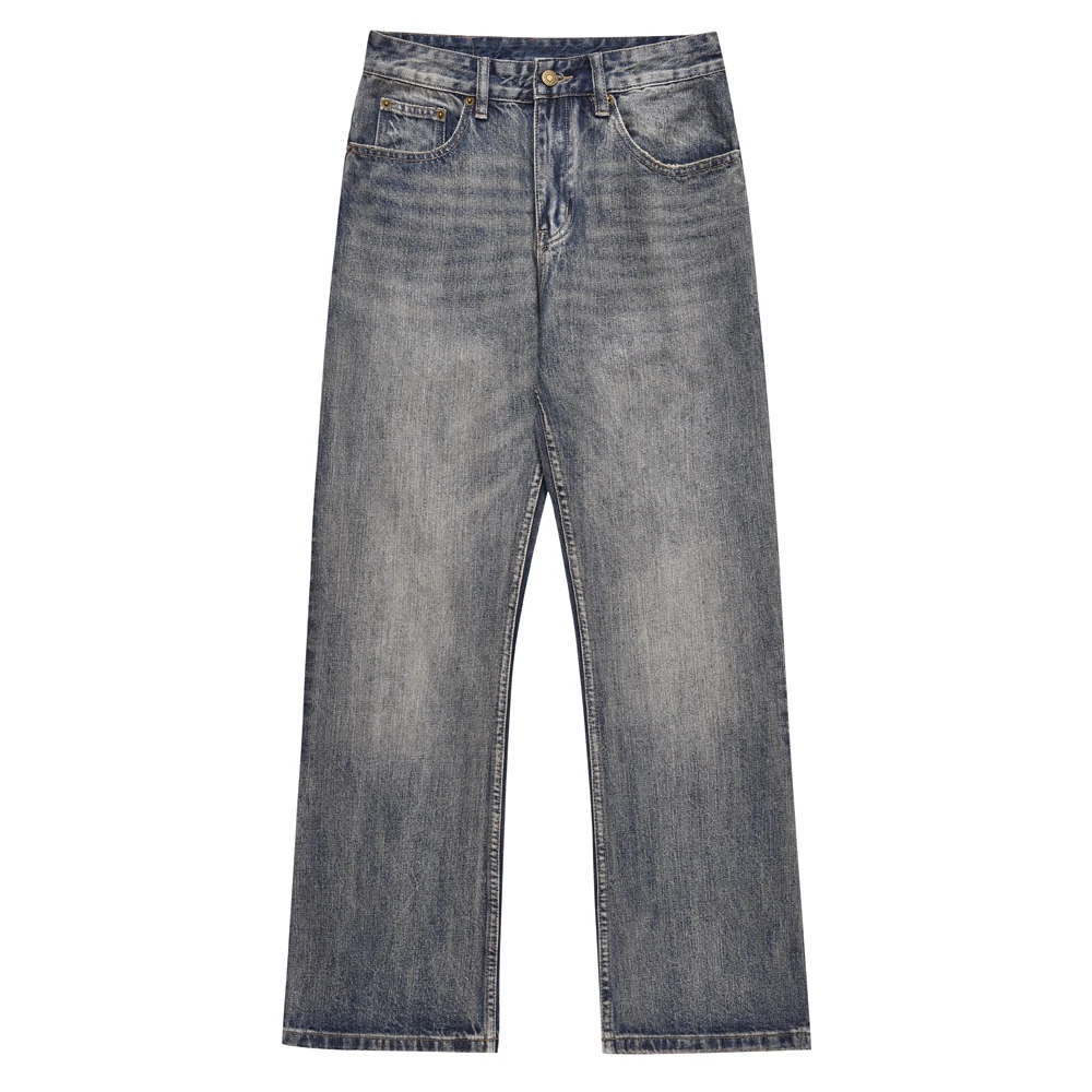 Джинсы мужские Y2k уличная одежда повседневные Модные мешковатые брюки с прямыми