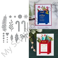 parcel post christmas decoratio metal cutting dies scrapbooking new arrival 2022 no silicone stamps material craft stencils