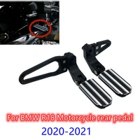 for bmw r18 motorcycle rear foot rests black pegs pedal passenger footpegs mounting kit 2020 2022