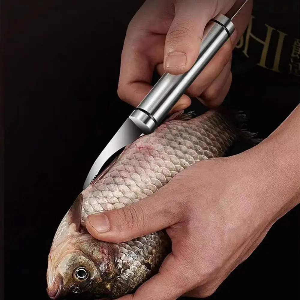 

Многофункциональный быстродействующий нож из нержавеющей стали 6 в 1, нож для рыбы, нож для резки/соскабливания/копания, кухонные инструмент...