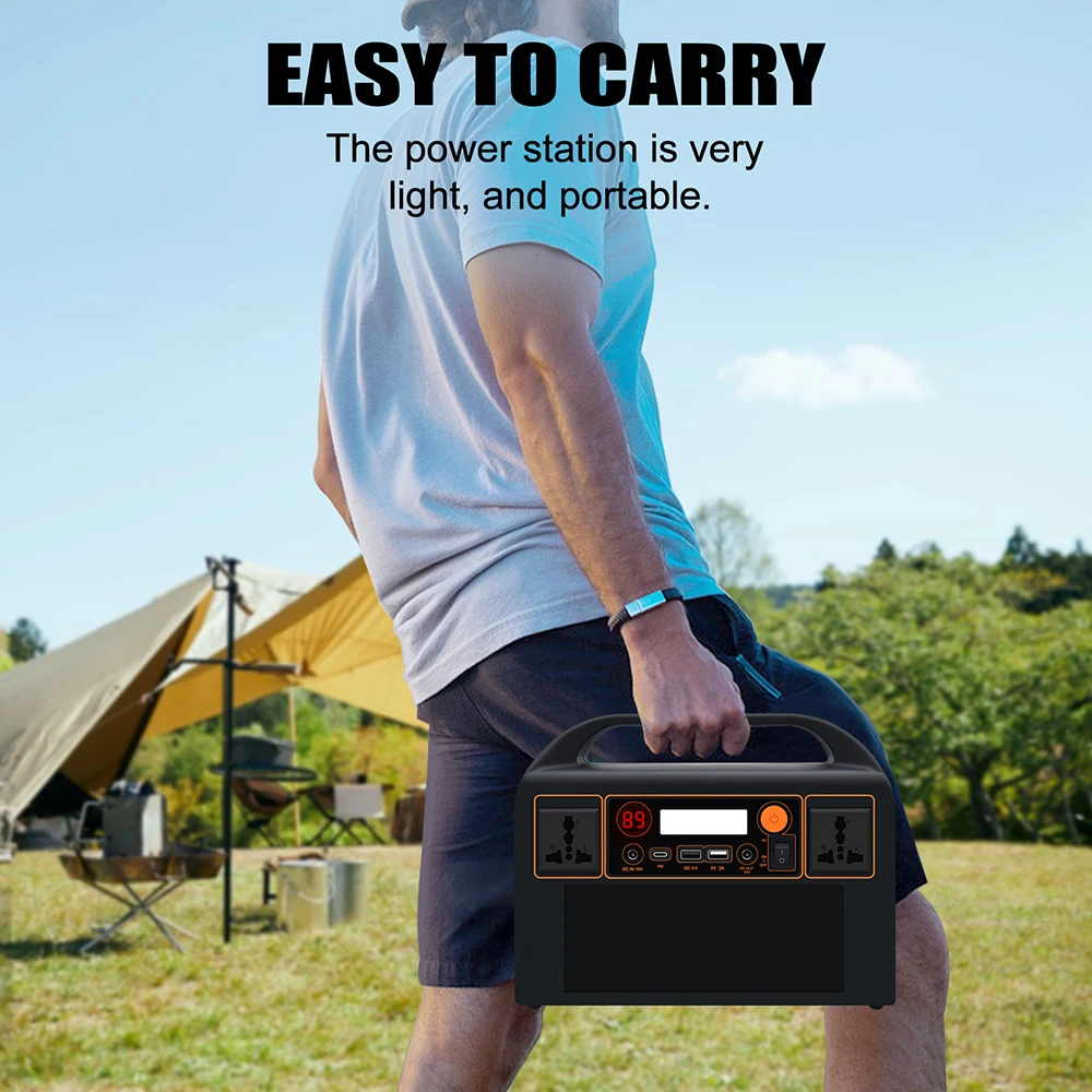 

300W 110V/220V Solar Power Station Outdoor Camping Power Stations Portable 90000mAh Fast Charge Travel Fishing Battery