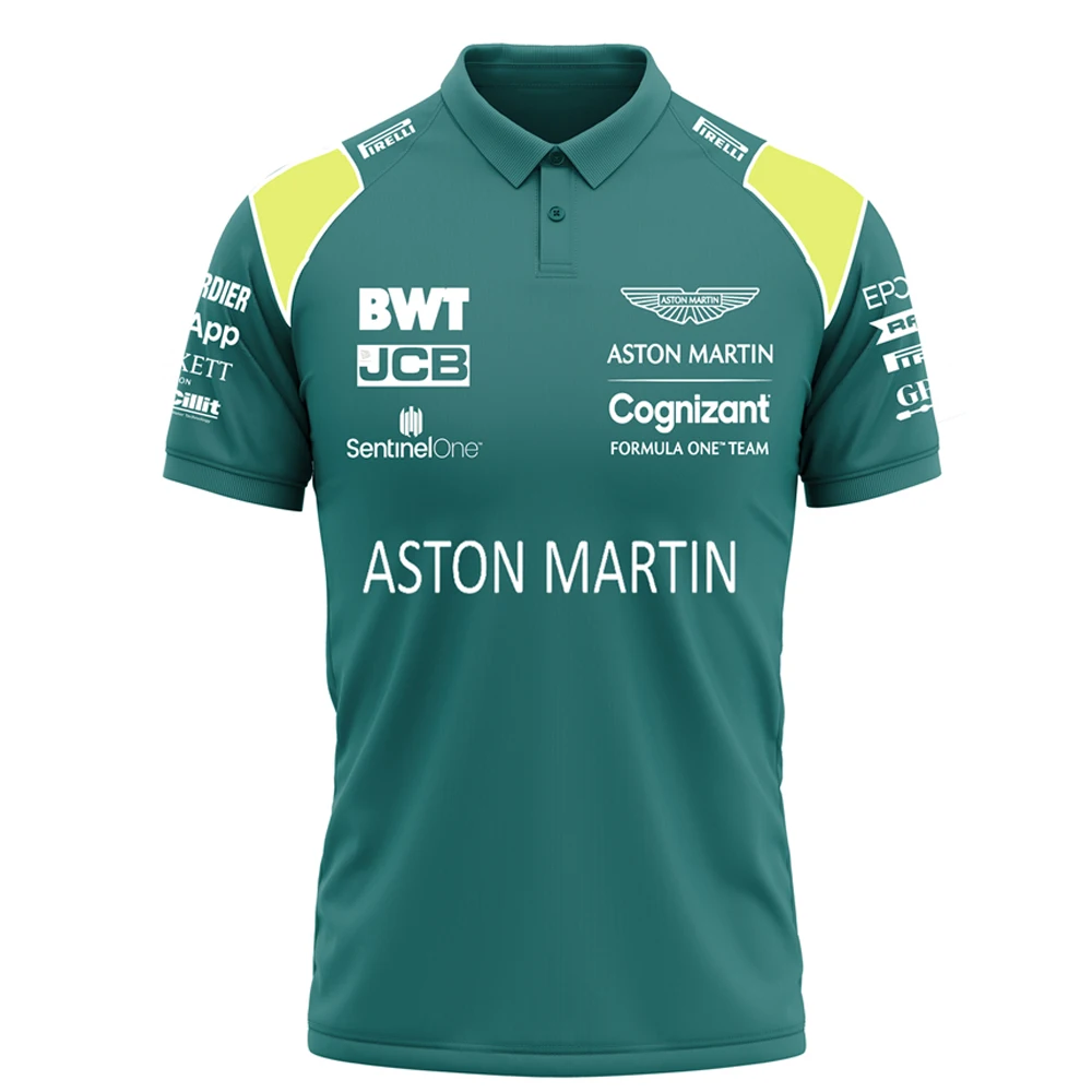 

Summer 2022 New 3D Print Formula 1 Racing Aston Martin Polo Shirt wec Vette Driver Theme Casual Sweatshirtt