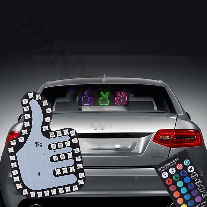 Забавный автомобиль средний палец телефон с дистанционным управлением жест