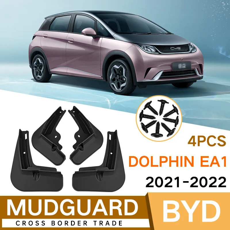 

Mud Flaps For BYD Dolphin EA1 2021 2022 Splash Guards MudFlaps Front Rear Mudguards Fender Car Exterior Accessories