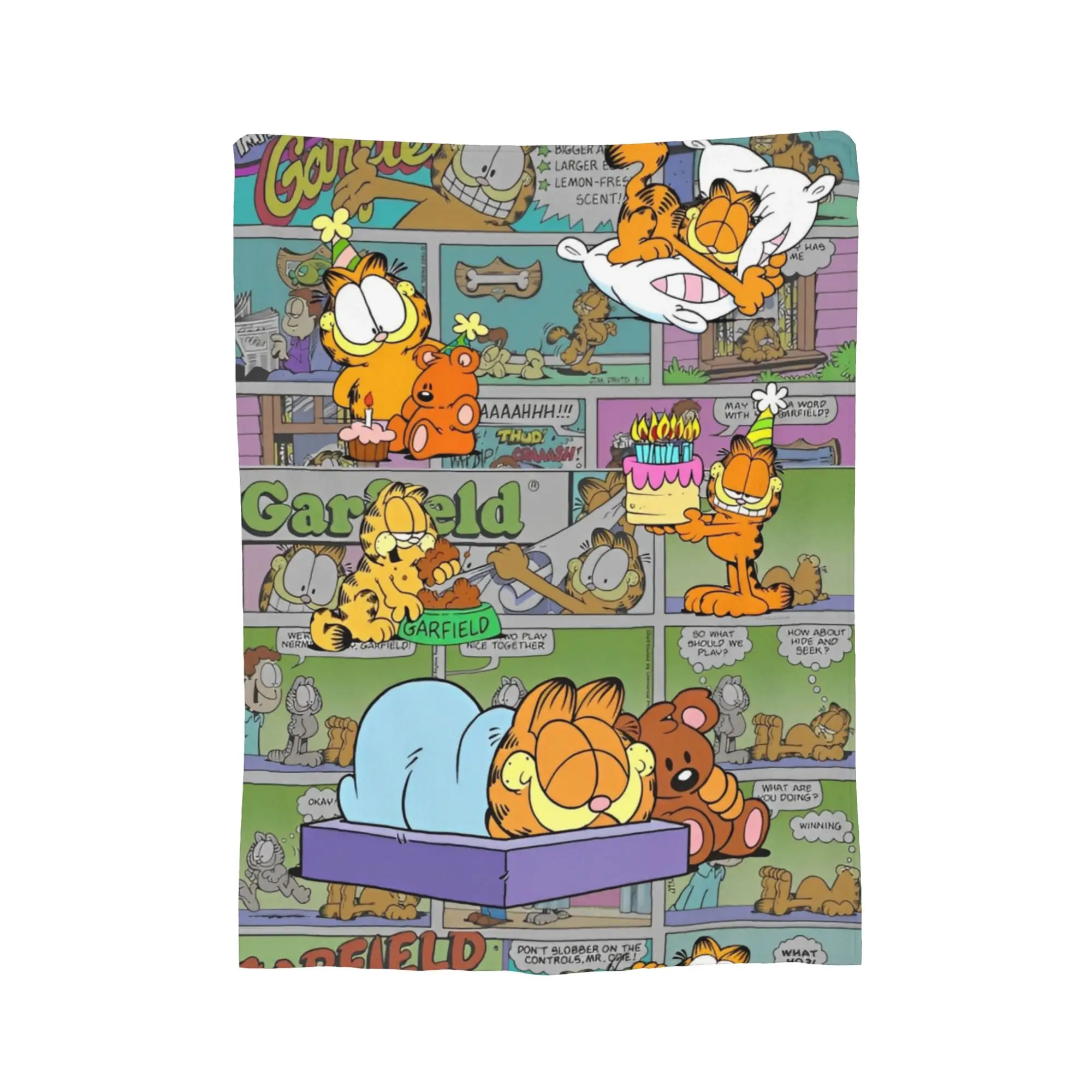 Фото Одеяло G-Garfields Aniem Kawaill Cats для дивана, нечеткие мягкое плюшевое одеяло 50x60 дюймов, покрывала разных размеров, всесезонные №2