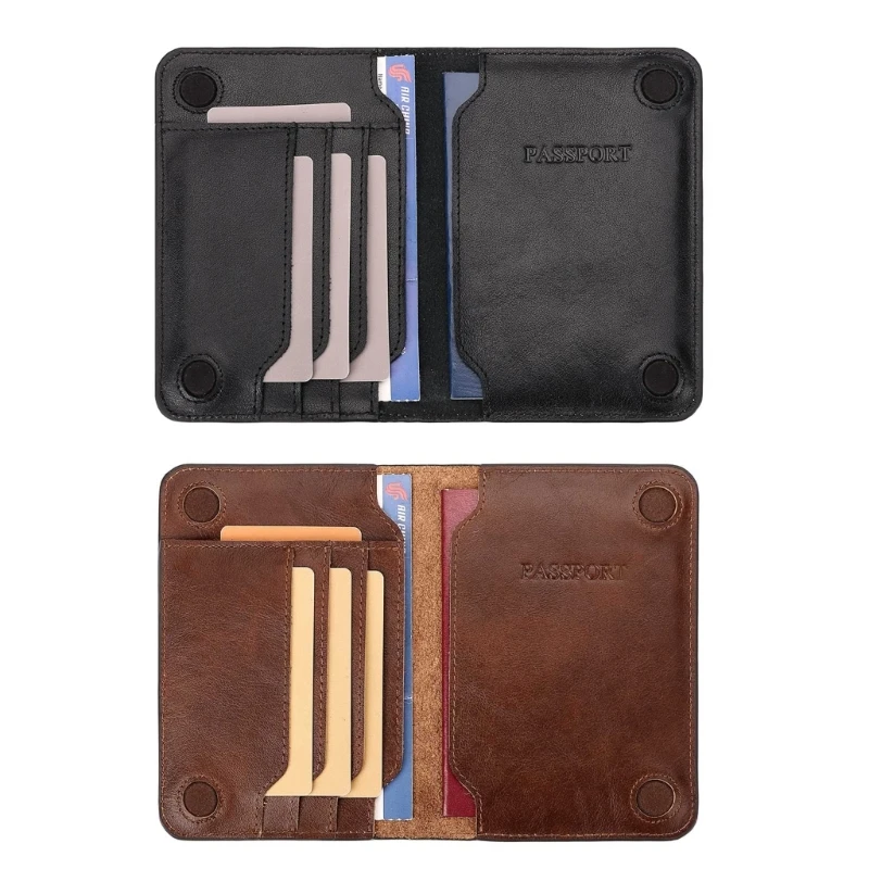 Практичный органайзер для паспорта международных поездок чехол-кошелек с