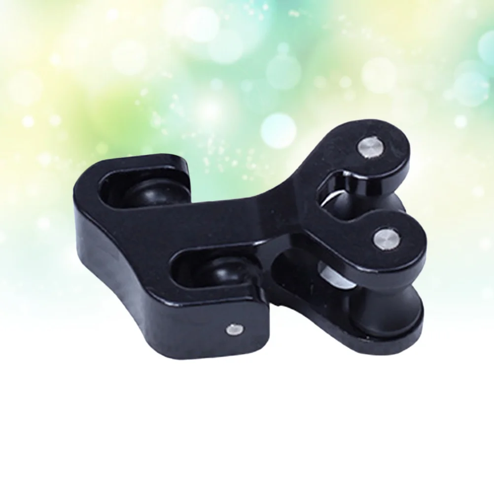 

Aluminum Compound Bow Cable Slide Bar Bow String Splitter Roller Glide Replacement Bowstring Separator Arrow Pulley (Black)