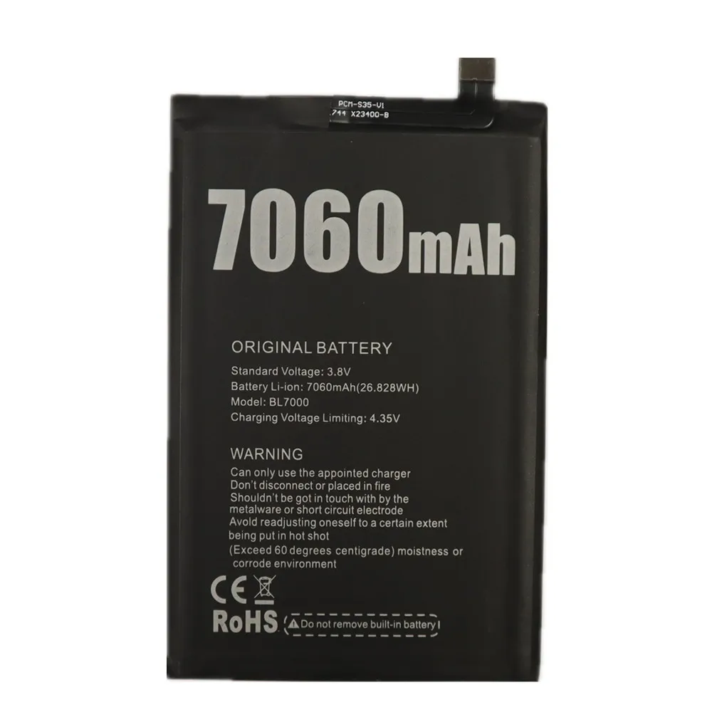 Оригинальный аккумулятор для DOOGEE S30 S50 S60 X55 mix Y8 F5 BL7000 Y7 N10 N20 BL12000 Pro BL5500 s55 S70 lite X7S X9S X5