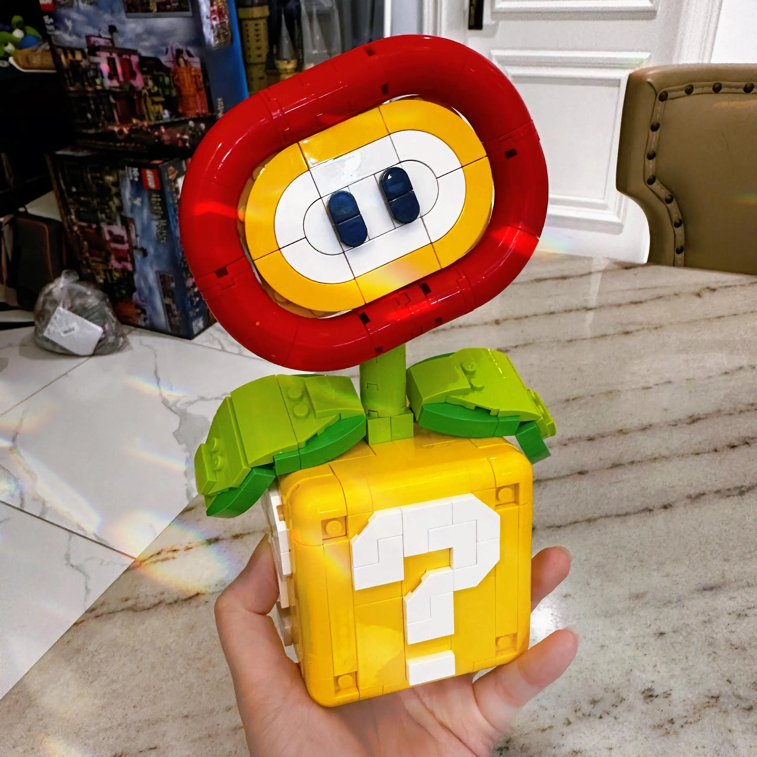 MOC Piranha модель цветов в горшке строительные блоки для детей совместимые с Lego