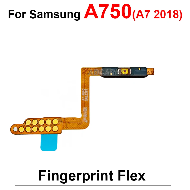 Для Samsung Galaxy A7 2018 A750 отпечаток пальца гибкий кабель Ремонт Запасные части