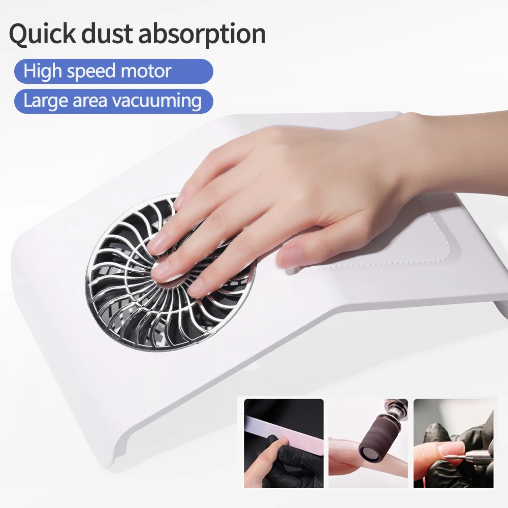 Пылесборник для ногтей CNHIDS Мощное всасывание пылесос маникюра Гель-лак розовая и