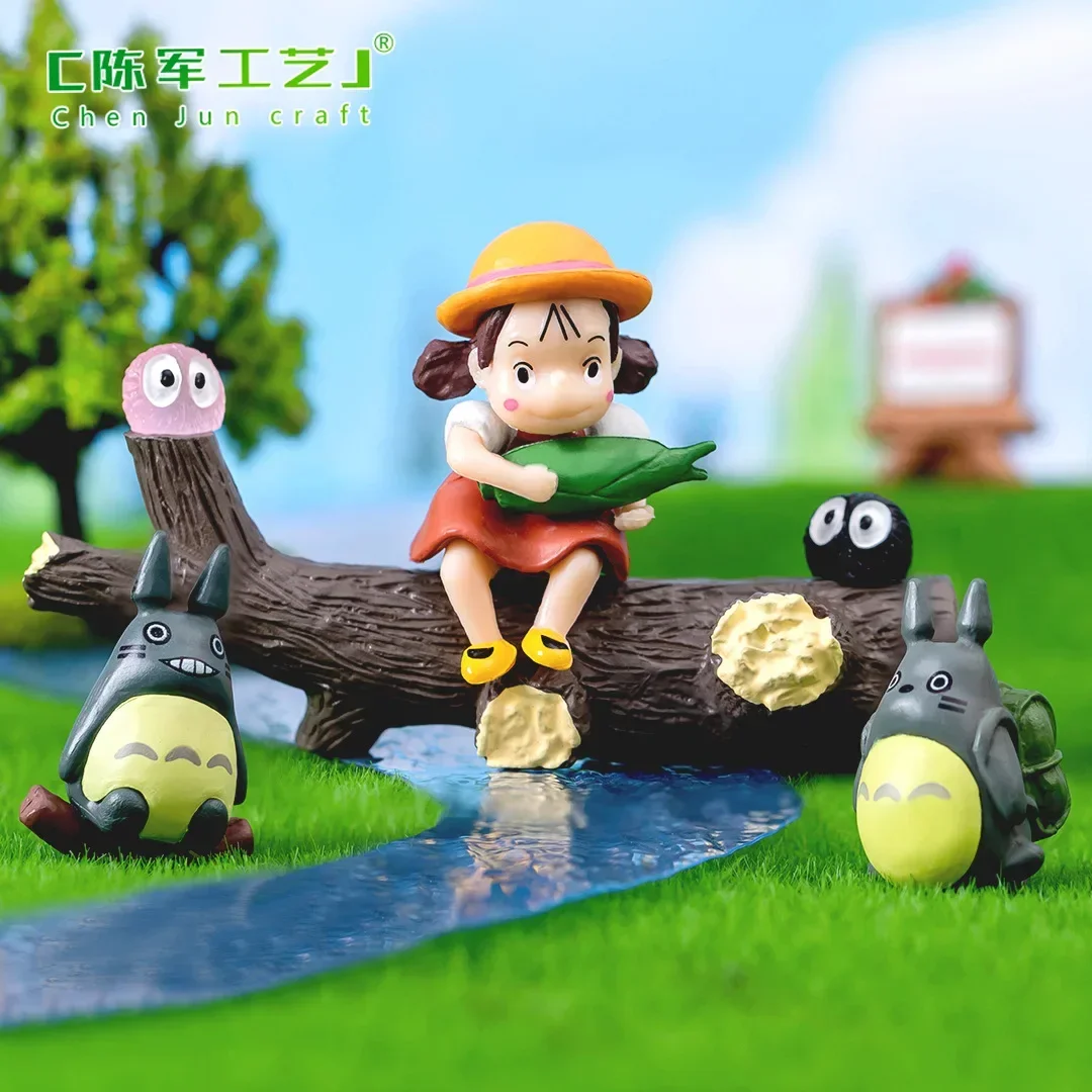 Мох микропейзаж креативный милый пень маленькая сливовая кукла сочные