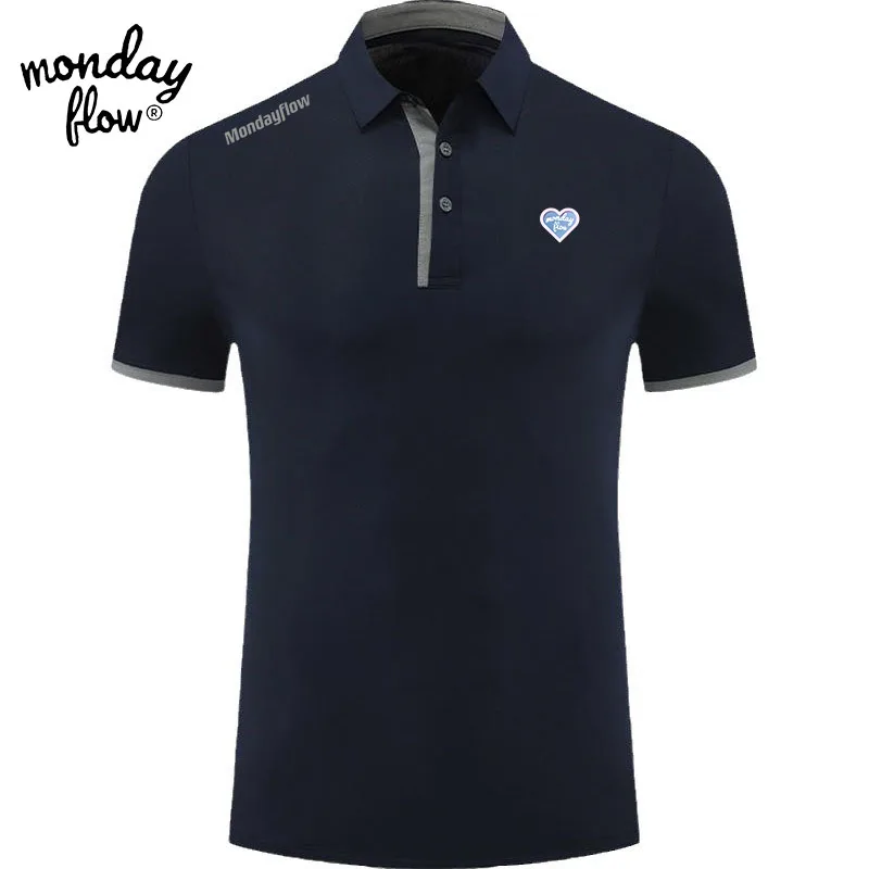 Футболка-поло мужская с коротким рукавом и впитывающей пот