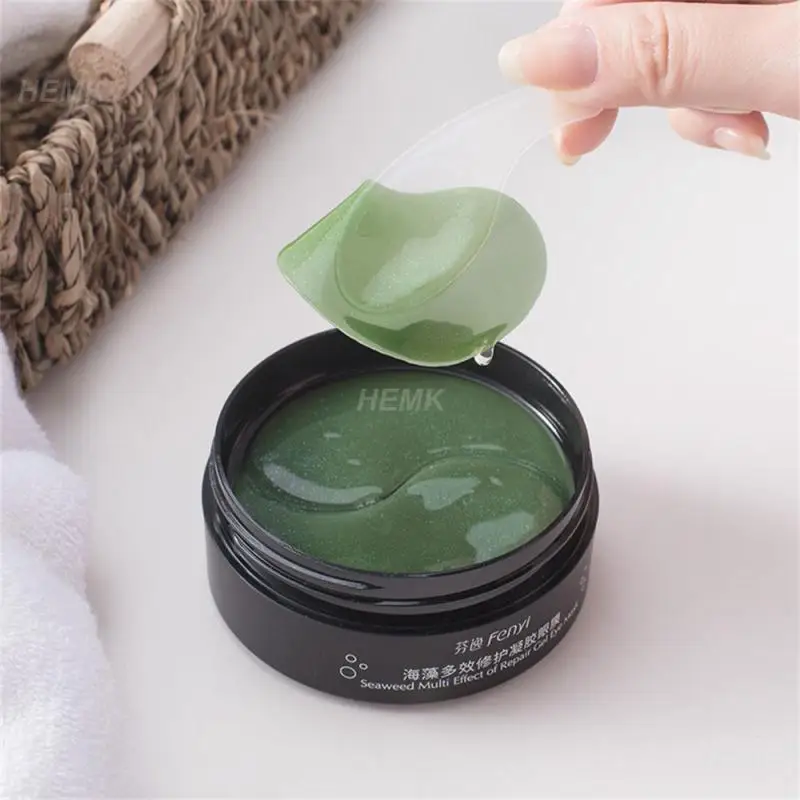 

60pcs Seaweed Gel Eye Patches Eye Mask Fade Fine Lines Fade Dark Circles Moisturizing Beauty EyesPatch Korean Skin Care Products