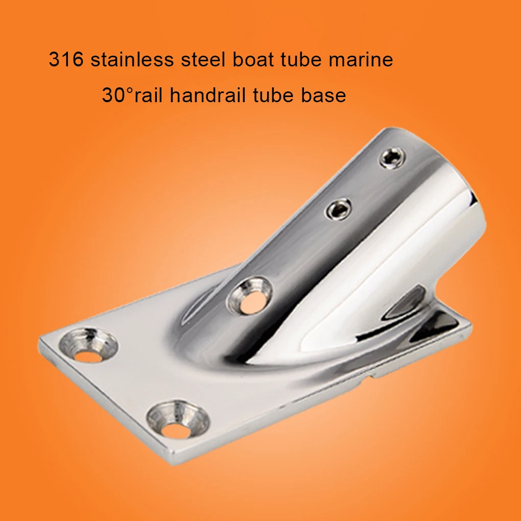 

Держатель для поручней из серебристой нержавеющей стали для тяжелой опоры, кронштейн для лодок, яхты, стойки, оборудование для морской техники