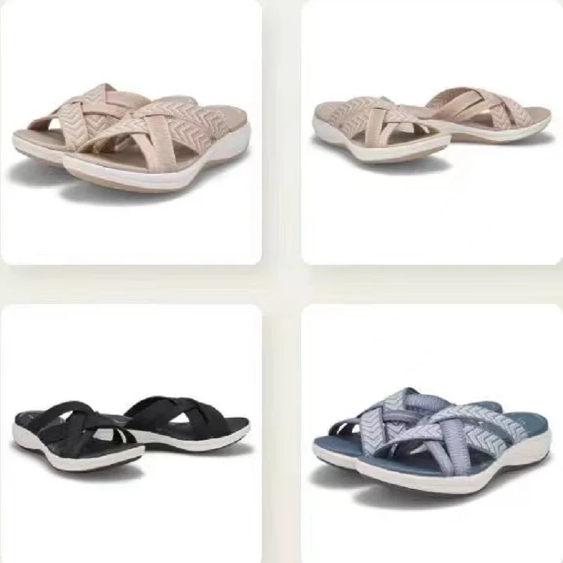 2023 Fashion Women Sandals Slip On Female Casual Platform Slippers Breathable Comfortable Outdoor Summer Ladies Plus Size Shoes