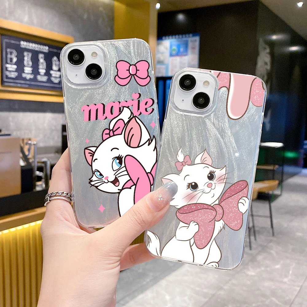 Чехол для телефона Disney The Aristocats Marie Cat Clear Feather Laser OPPO REALME 13 12 11 10 9I 8 8I 7 7I 6 5 5I S PRO PLUS LITE