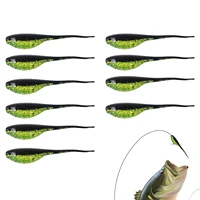 10pcs tiny tad pole fishing bait reusable fishing tackle topwater jump skip naturally with impact resistant for bass perch trout