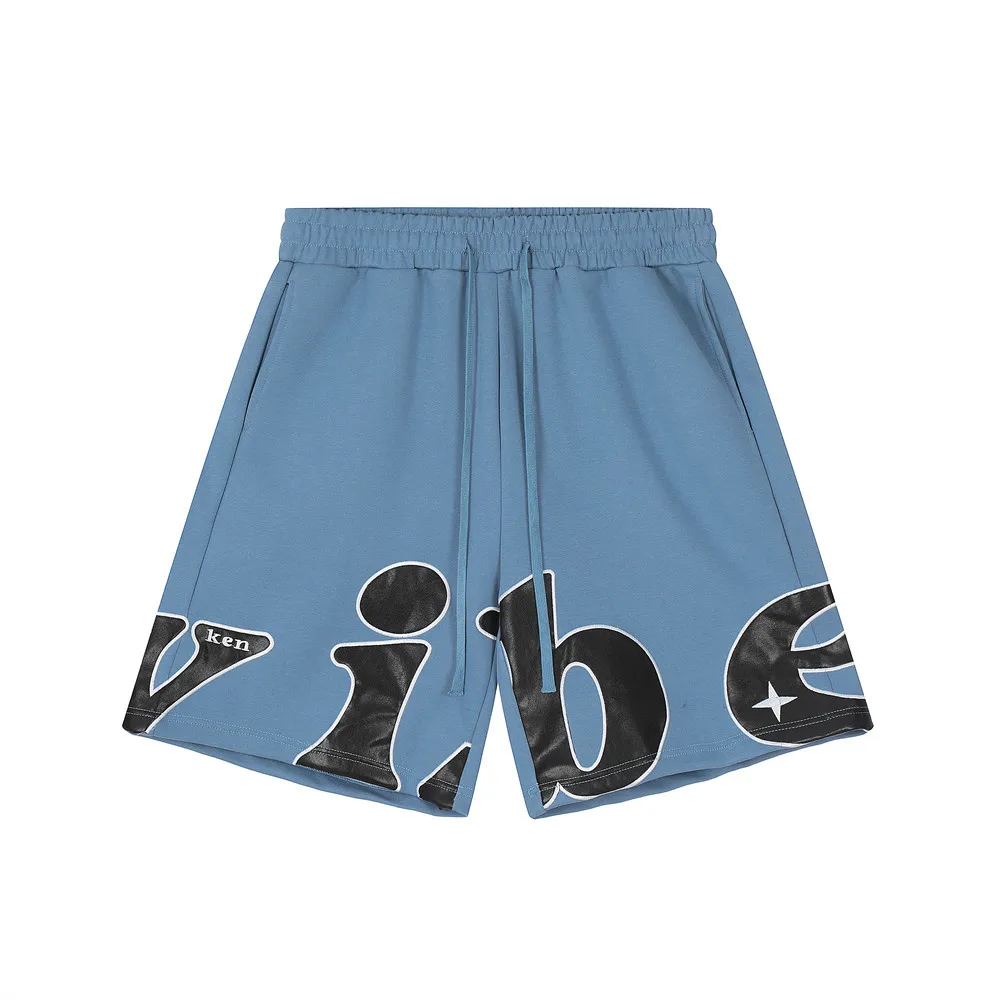 

Trendy Men's Casual Shorts with Personalized American Design and Embroidered Letters